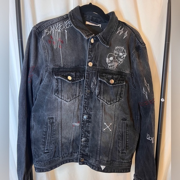 Guess Other - Guess Los Angeles Dillon Deconstructed Denim Jacket - size L​